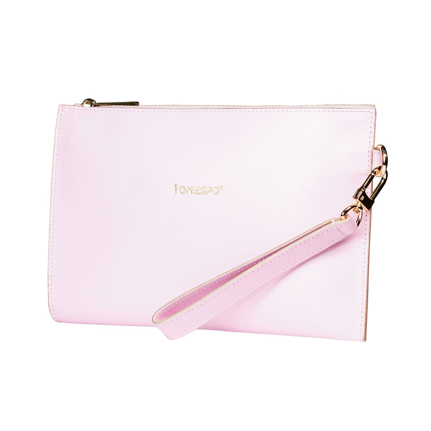 Pochette saffiano vera pelle rosa