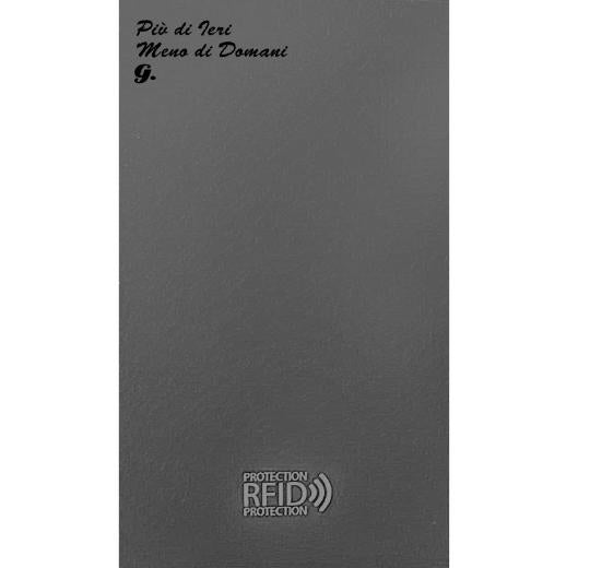 CARBON Zip Porta Carte di Credito Protezione RFID Nero