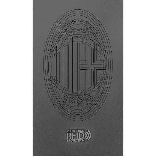 CARBON Zip Porta Carte di Credito Protezione RFID Rosso