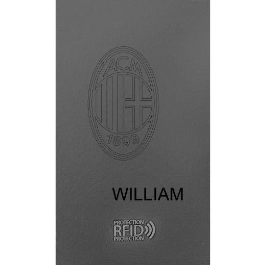 CARBON Zip Porta Carte di Credito Protezione RFID Rosso