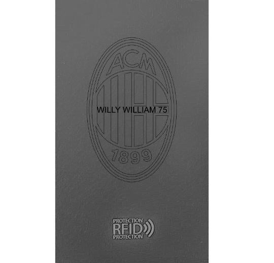 CARBON Zip Porta Carte di Credito Protezione RFID Rosso