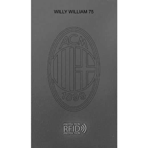 CARBON Zip Porta Carte di Credito Protezione RFID Rosso