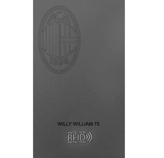 CARBON Zip Porta Carte di Credito Protezione RFID Rosso