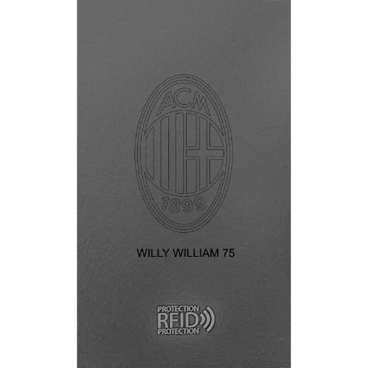 CARBON Zip Porta Carte di Credito Protezione RFID Rosso