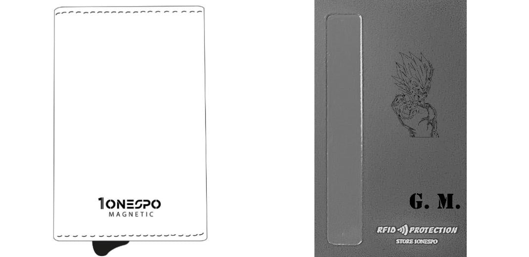 MAGNETIC Saffiano Portafoglio in Vera Pelle Protezione RFID Nero