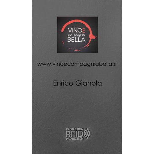 CARBON Zip Porta Carte di Credito Protezione RFID Rosso