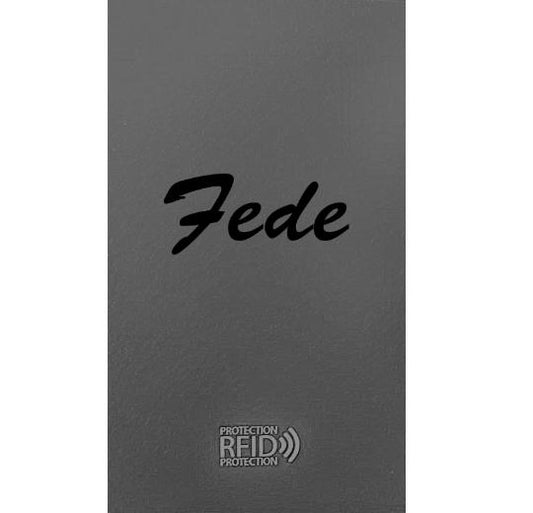 CARBON Zip Porta Carte di Credito Protezione RFID Rosso
