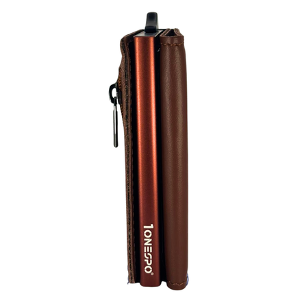MAGNETIC PRO Portafoglio in Vera Pelle Protezione RFID Nappa Marrone