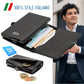 CARBON Zip Porta Carte di Credito Protezione RFID Nero